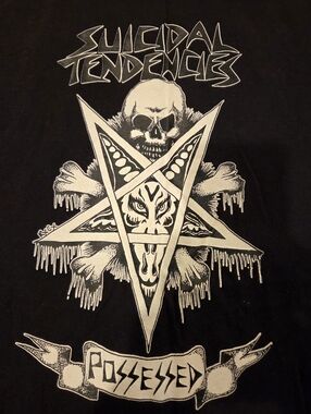 ☠️SUICIDAL TENDENCIES - "POSSESED" - VINTAGE SHIRT - MENS SIZE L